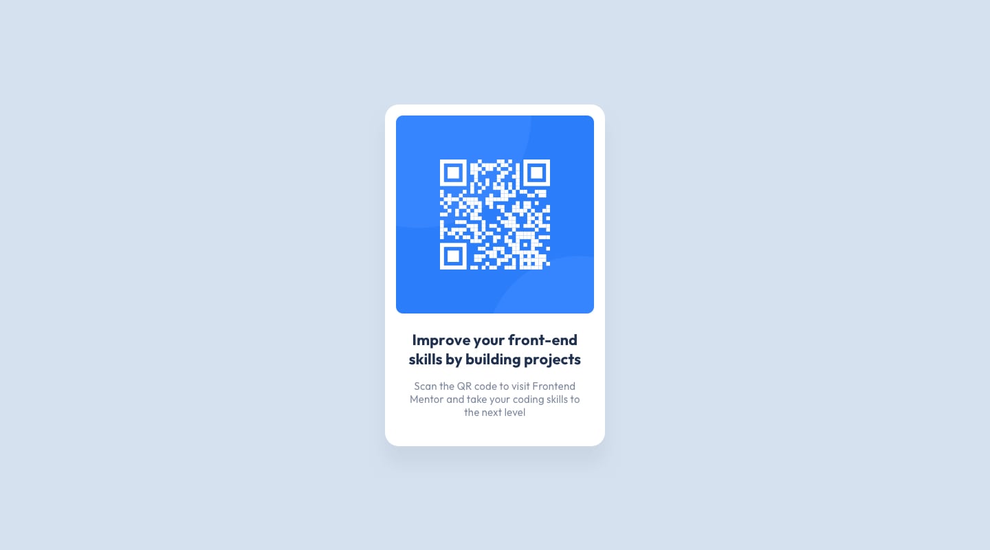 qr card component image